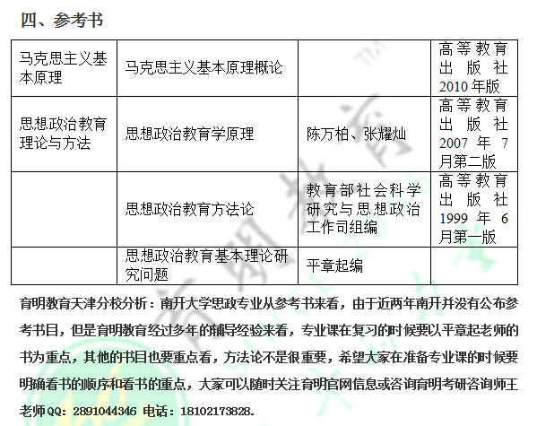 思想政治教育考研