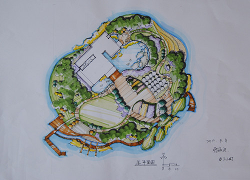 北京林业大学备考风景园林硕士育明学员日常手绘图练习展示10